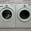 Used LG 27” Front Load Washing Machine and Electric Dryer Stackable Set WM2077CW DLE3777W For Sale (11)