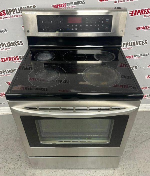 Used LG 30” Freestanding Glass Top Stove LRE6383ST/00 For Sale