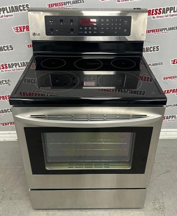 Used LG 30” Freestanding Glass Top Stove LRE6383ST/00 For Sale