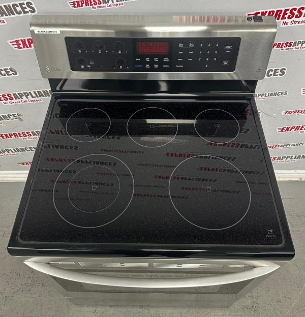 Used LG 30” Freestanding Glass Top Stove LRE6383ST/00 For Sale