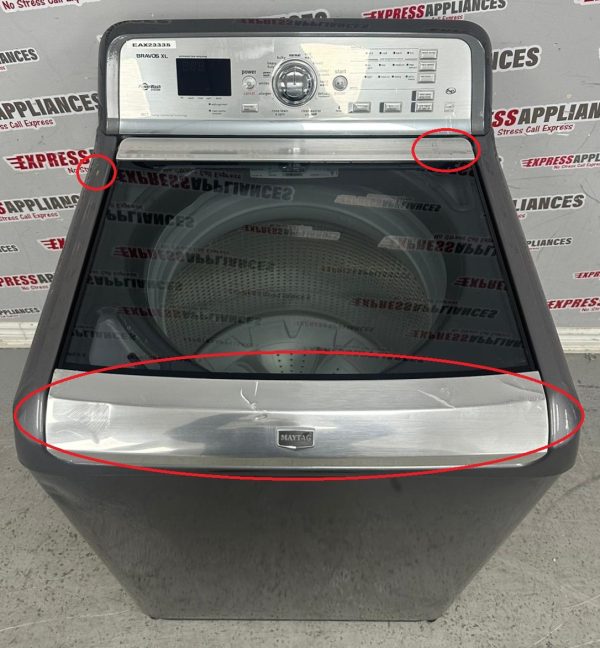 Used Maytag 27” Top Load Washing Machine MVWB850YG1 For Sale