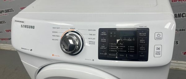 Used Samsung 27” Electric Stackable Dryer DV42H5000EW/AC For Sale