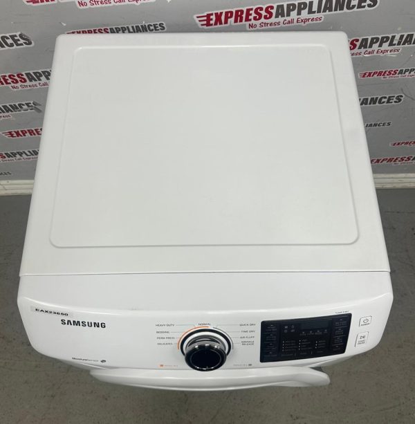 Used Samsung 27” Electric Stackable Dryer DV42H5000EW/AC For Sale