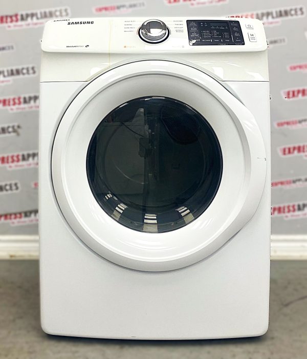 Used Samsung 27” Electric Stackable Dryer DV42H5000EW/AC SKU: REA22681 For Sale