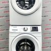 Used Samsung 27” Front Load Washer and Electric Dryer Stackable Set WF45M5100AWA5 DV42H5000EWAC SKU REA22677 REA22681 For Sale (1)