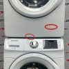 Used Samsung 27” Front Load Washer and Electric Dryer Stackable Set WF45M5100AWA5 DV42H5000EWAC SKU REA22677 REA22681 For Sale (10)