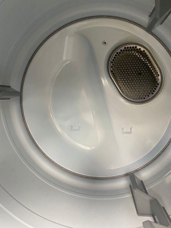 Used Samsung 27” Front Load Washer and Electric Dryer Stackable Set WF45M5100AW/A5 DV42H5000EW/AC SKU: REA22677 REA22681 For Sale