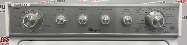 Used Whirlpool 27” Laundry Center Washer and Dryer WET4027EW1 For Sale