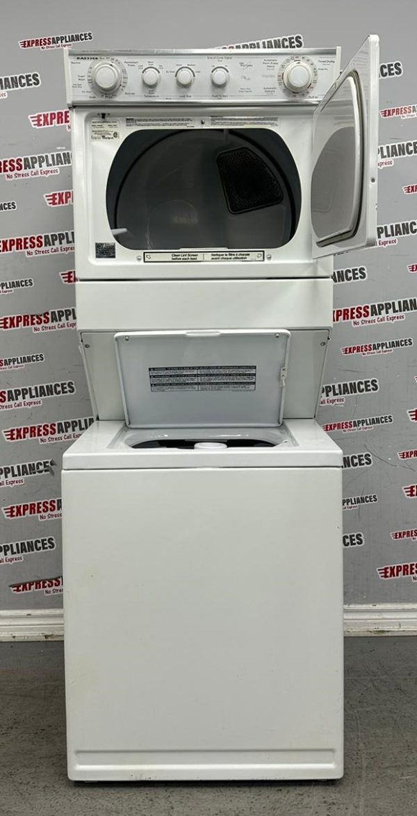 Used Whirlpool 27” Laundry Center Washer and Dryer YLTE6234DQ0 For Sale