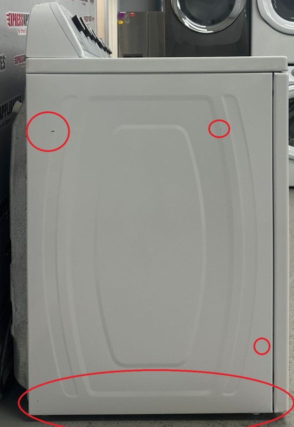 Used Whirlpool 27” Top Load Washer and 30” Electric Dryer Side-By-Side Set WTW5000DW0 YWED49STBW1 For Sale