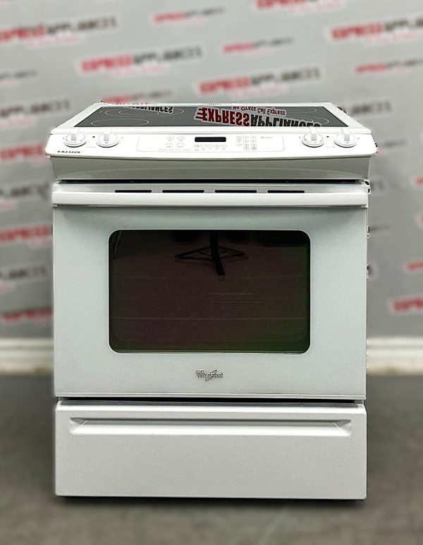 Used Whirlpool 30” Slide-In Glass Top Stove YGY397LXUQ05 For Sale