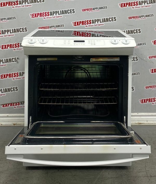 Used Whirlpool 30” Slide-In Glass Top Stove YGY397LXUQ05 For Sale