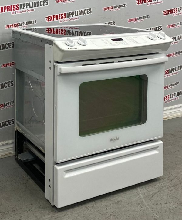 Used Whirlpool 30” Slide-In Glass Top Stove YGY397LXUQ05 For Sale