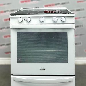 Used Whirlpool 30” Slide-In Glass Top Stove YWEE510S0FS2 For Sale