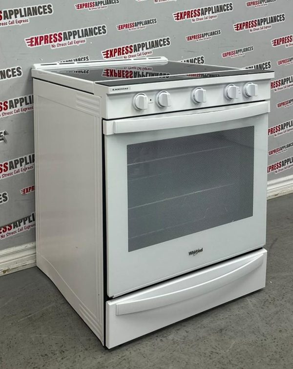 Used Whirlpool 30” Slide-In Glass Top Stove YWEE750H0HW4 For Sale