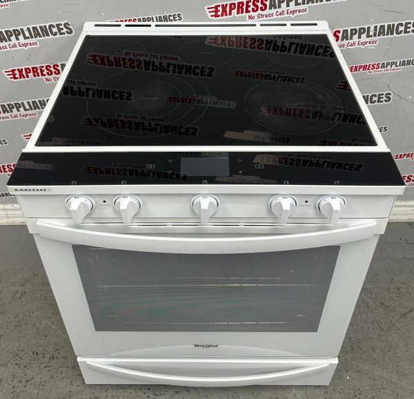 Used Whirlpool 30” Slide-In Glass Top Stove YWEE750H0HW4 For Sale