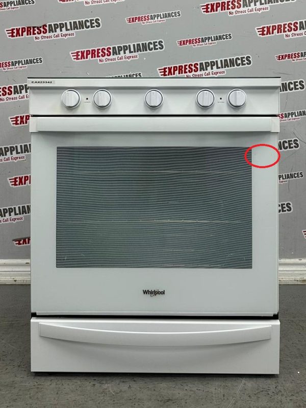 Used Whirlpool 30” Slide-In Glass Top Stove YWEE750H0HW4 For Sale