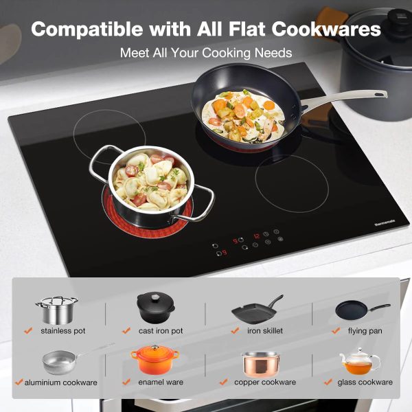 Brand New Thermomate 30" Electric Cooktop CHTB774 For Sale