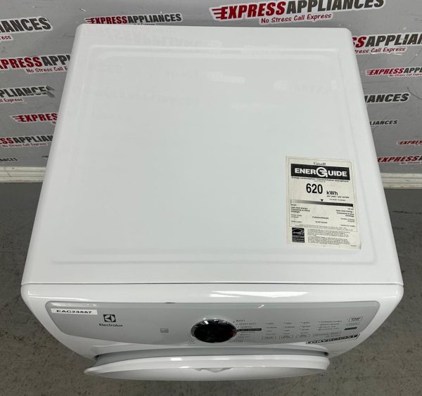 Open Box Electrolux 27” Electric Stackable Dryer ELFE733CAW1 For Sale