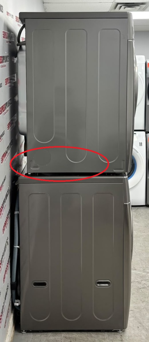Open Box LG 27” Front Load Washer and Electric Dryer Stackable Set WM3400CV DLE3400V For Sale Open Box LG 27” Front Load Washer and Electric Dryer Stackable Set WM3400CV DLE3400V For Sale