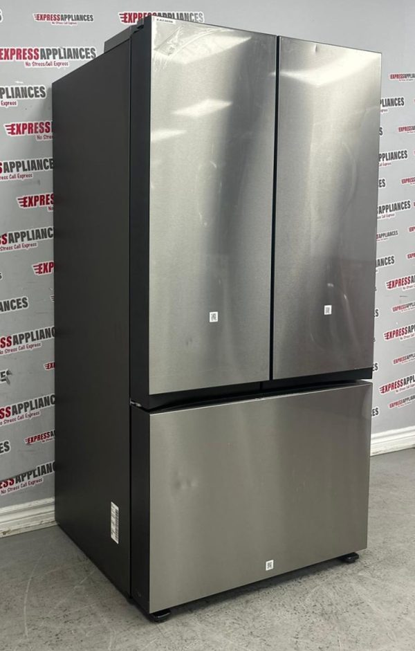 Open Box Samsung 36” Counter Depth French Door Refrigerator RF24BB6200QLAA For Sale