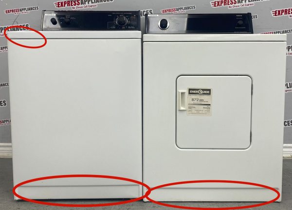 Used Admiral 27” Top Load Washing Machine and 29” Electric Dryer Side-by-Side Set AL44001 AL82200  For Sale