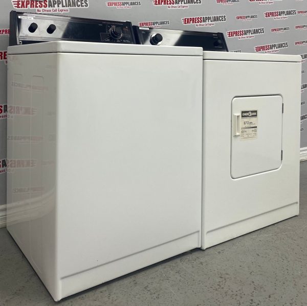 Used Admiral 27” Top Load Washing Machine and 29” Electric Dryer Side-by-Side Set AL44001 AL82200  For Sale