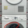 Used Bosch 24” Front Load Washer and Electric Dryer Stackable Set WAS24460UC WTV76100CN For Sale (10)