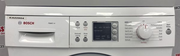 Used Bosch 24” Front Load Washer and Electric Dryer Stackable Set WAS24460UC WTV76100CN For Sale