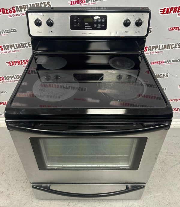 Used Frigidaire 30” Freestanding Glass Top Stove CFEF368JCC For Sale