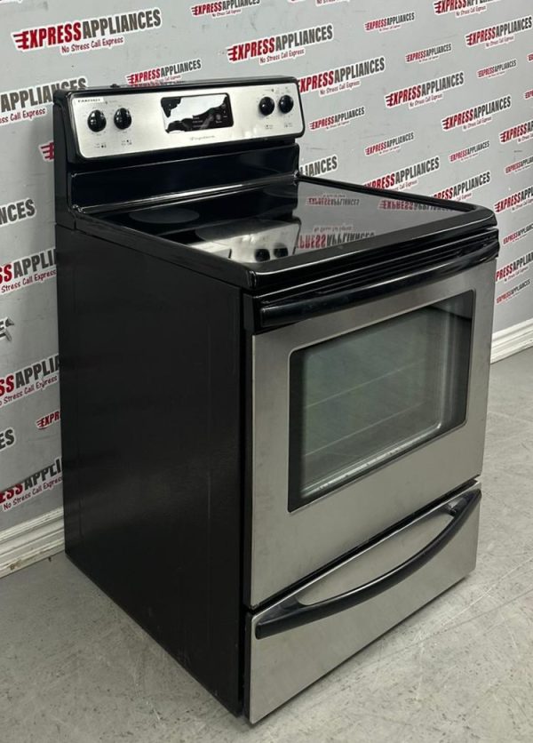 Used Frigidaire 30” Freestanding Glass Top Stove CFEF368JCC For Sale