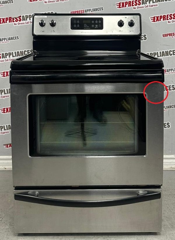 Used Frigidaire 30” Freestanding Glass Top Stove CFEF368JCC For Sale