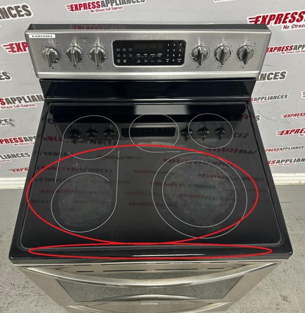 Used Frigidaire 30” Freestanding Glass Top Stove CGEF3059RFB For Sale