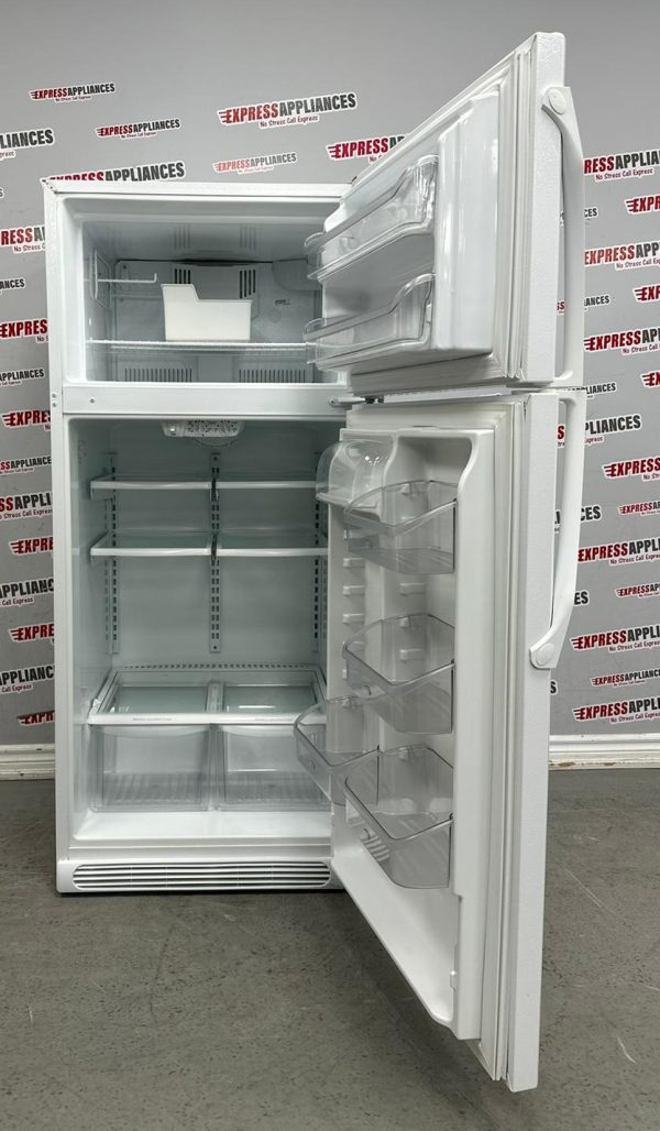 Used Frigidaire 30” Top Freezer Refrigerator GLHT186TAW6 For Sale