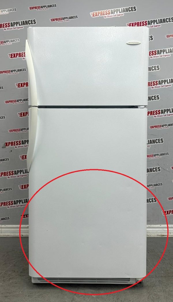 Used Frigidaire 30” Top Freezer Refrigerator GLHT186TAW6 For Sale