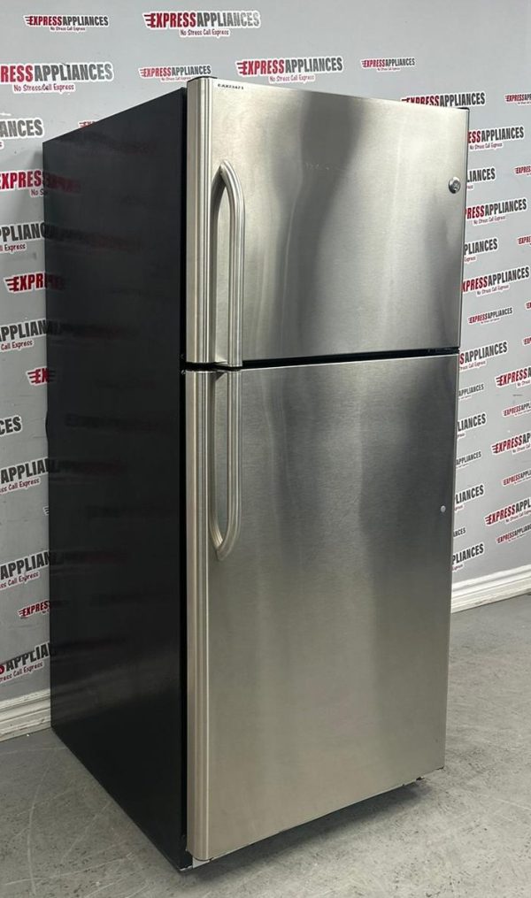 Used GE 30” Top Freezer Refrigerator GTS18SBSWRSS For Sale