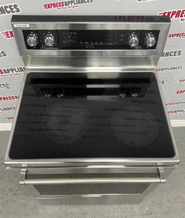 Used KitchenAid 30” Freestanding Glass Top Stove YKFEG500ESS3 For Sale