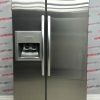 Used KitchenAid 36” Counter Depth Side By Side Refrigerator KSCS23FSMS03 For Sale (1)