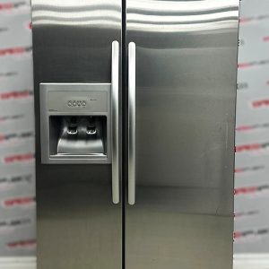 Used KitchenAid 36” Counter Depth Side-By-Side Refrigerator KSCS23FSMS03 For Sale