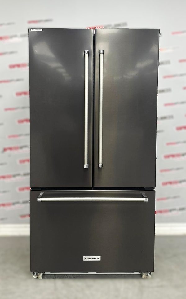 Used KitchenAid 36” French Door Refrigerator KRFC302EBS00 For Sale