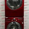 Used LG 27” Front Load Washing Machine and Electric Dryer Stackable Set WM2650HRA DLE2150R For Sale (1)