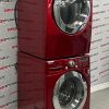 Used LG 27” Front Load Washing Machine and Electric Dryer Stackable Set WM2650HRA DLE2150R For Sale (3)