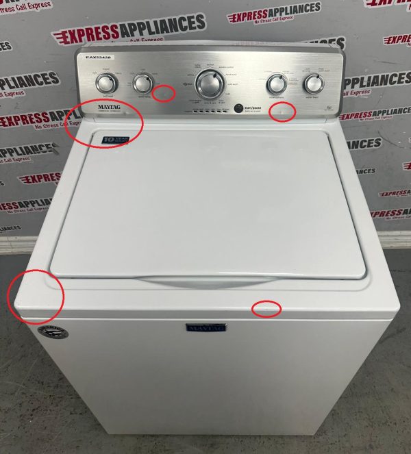 Used Maytag 27” Top Load Washing Machine MVWC565FW1 For Sale