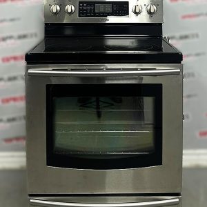 Used Samsung 30” Freestanding Glass Top Stove FE710DRS/XAC For Sale