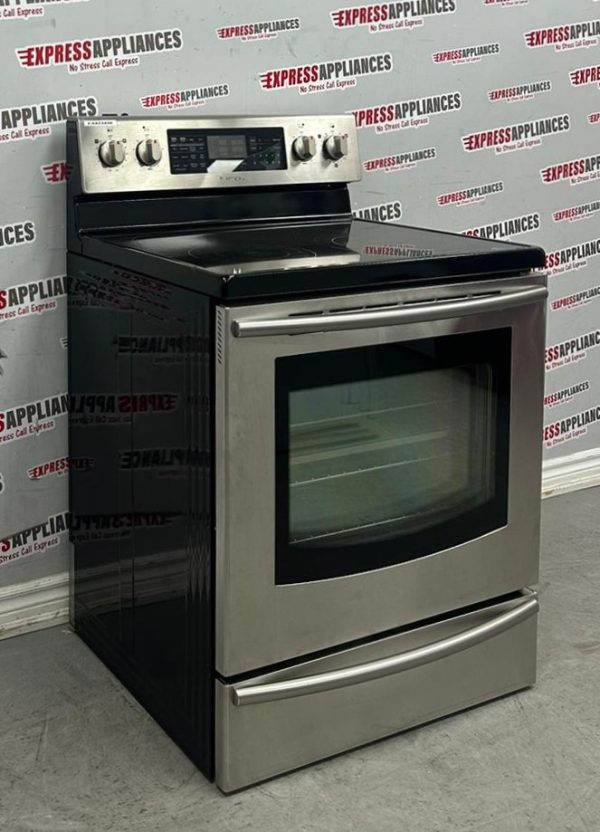 Used Samsung 30” Freestanding Glass Top Stove FE710DRS/XAC For Sale