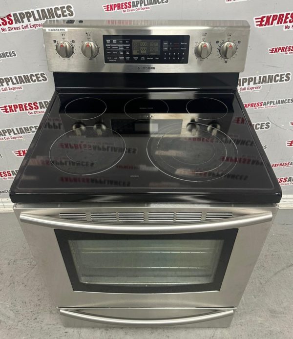 Used Samsung 30” Freestanding Glass Top Stove FE710DRS/XAC For Sale