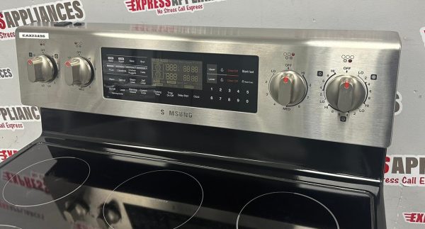 Used Samsung 30” Freestanding Glass Top Stove FE710DRS/XAC For Sale