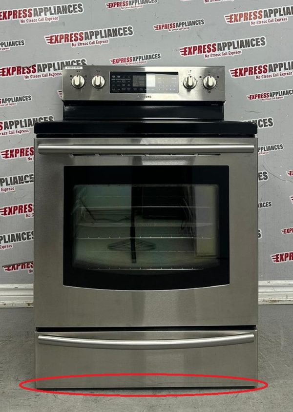 Used Samsung 30” Freestanding Glass Top Stove FE710DRS/XAC For Sale