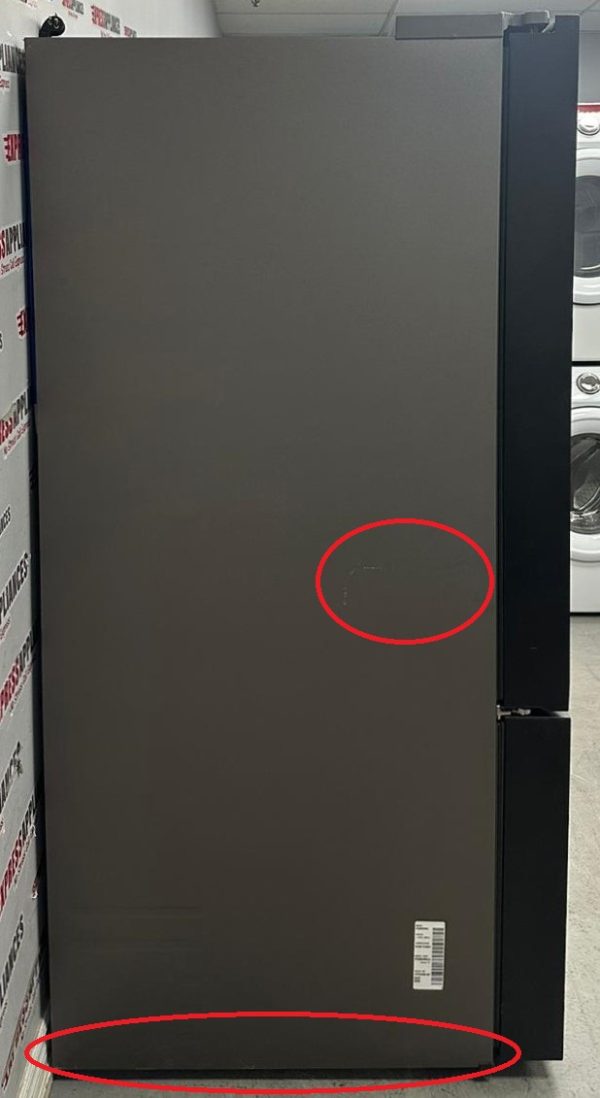 Used Samsung 36” French Door Panel Ready Refrigerator RF30BB6200QL For Sale