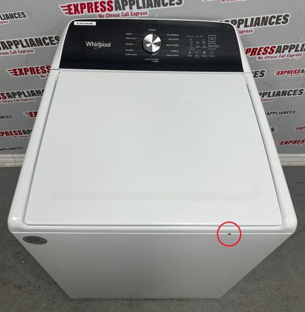 Used Whirlpool 27” Top Load Washing Machine WTW5015LW0 For Sale